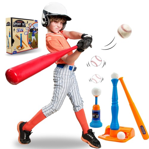 Kids baseball tee ball set - tee,